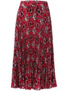 Red Valentino Pleated Midi Skirt