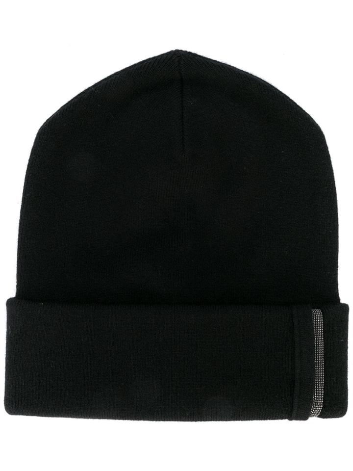 Brunello Cucinelli Fine Knit Beanie - Black