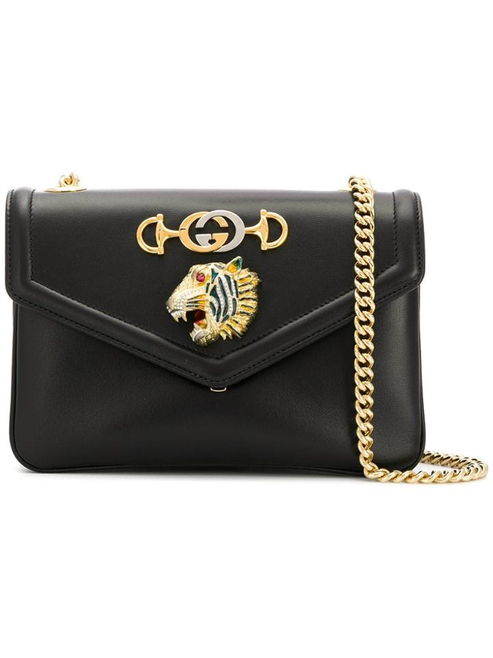 Gucci Tigre Head Crossbody Bag - Black