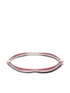 Raphaele Canot 18kt White Gold Omg! Diamond And Enamel Bangle -