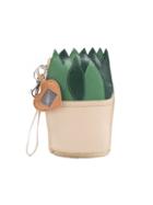 Sarah Chofakian - Leather Clutch - Women - Goat Skin - One Size, Green, Goat Skin