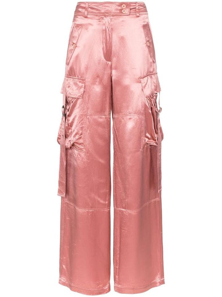 Sies Marjan Sammie Satin Wide Leg Trousers - Pink