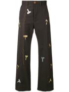 Marni Winding Key Printed Trousers - Brown