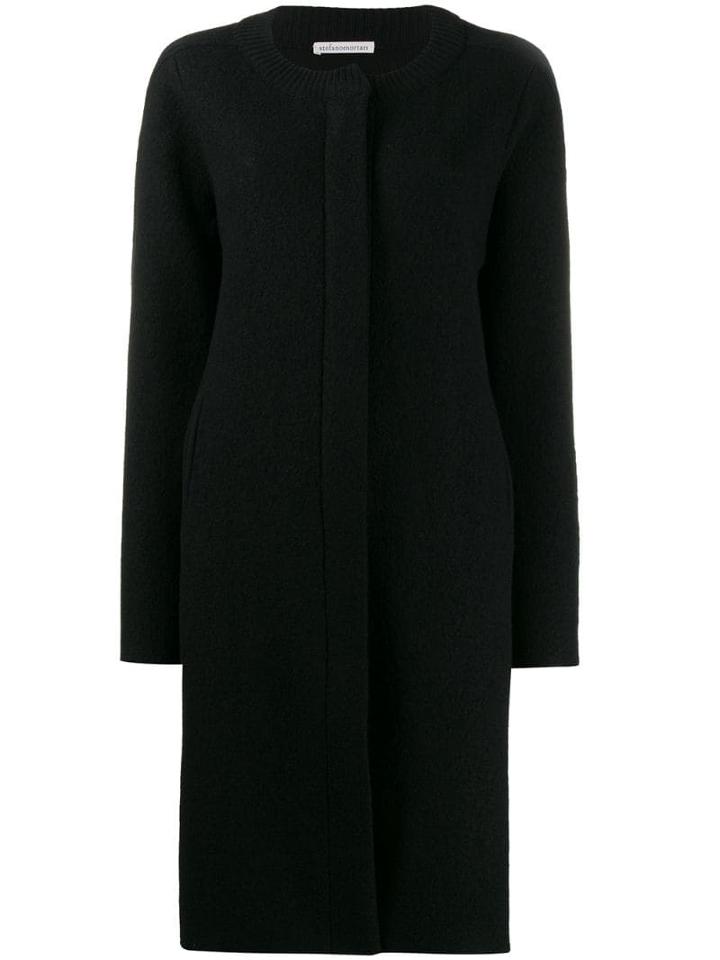Stefano Mortari Zipped Cardi-coat - Black