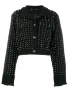 Philipp Plein Crystal-embellished Denim Jacket - Black