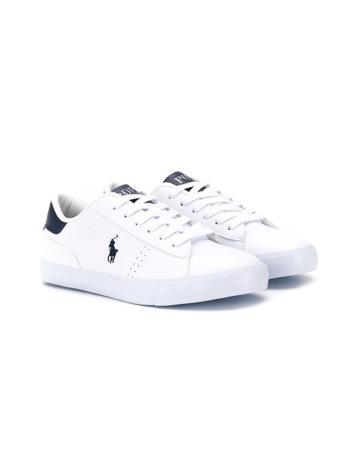 Ralph Lauren Kids Teen Classic Lo-top Sneakers - White