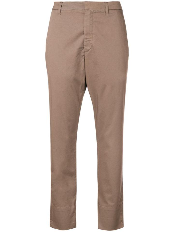 Hope High-waisted Cropped Trousers - Nude & Neutrals