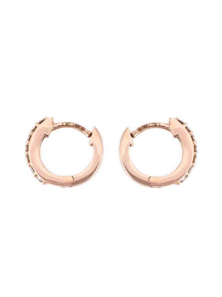 Astley Clarke Mini 'halo' Diamond Hoop Earrings