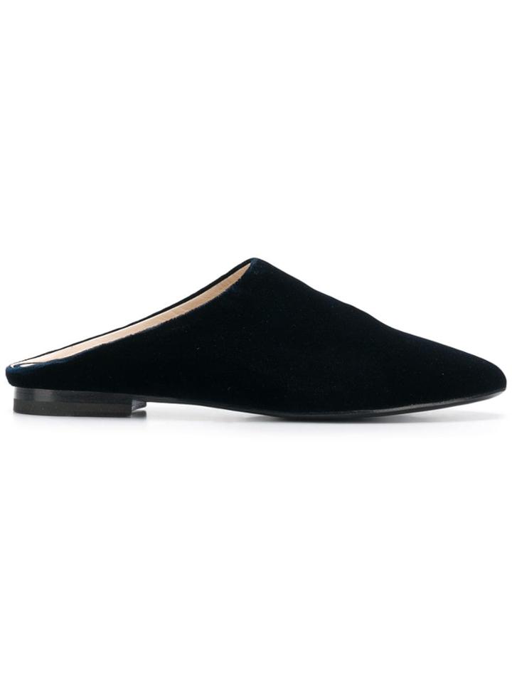Fabiana Filippi My Private Life Daniela Velvet Slippers - Blue