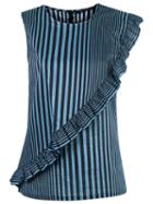 Reinaldo Lourenço Striped Blouse, Women's, Size: 40, Blue, Cotton