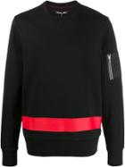 Michael Kors Collection Colour Block Side Zip Sweatshirt - Black
