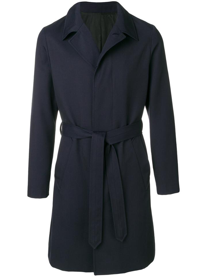 Ami Alexandre Mattiussi Belted Coat - Blue