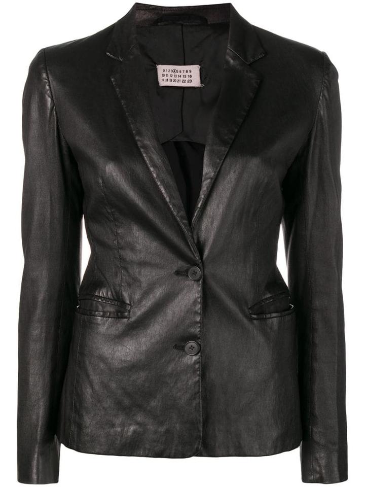 Maison Martin Margiela Pre-owned 1990's Buttoned Blazer - Black