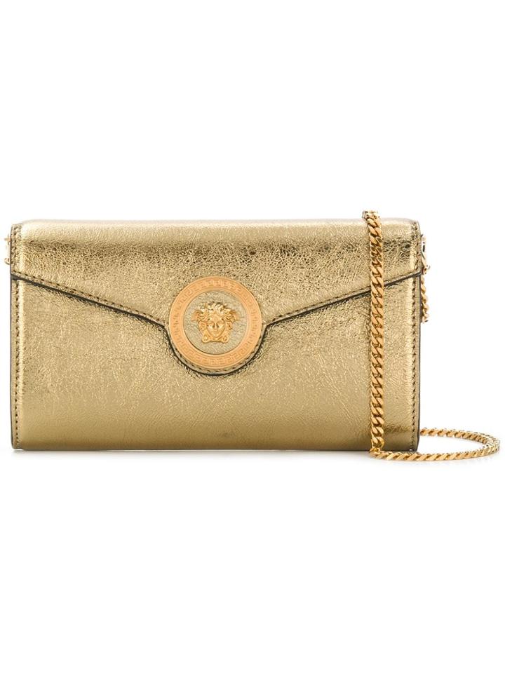 Versace Medusa Metallic Shoulder Bag