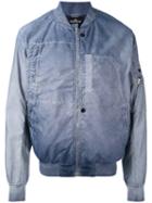 Stone Island Shadow Project - Stone Washed Bomber - Men - Polyester - M, Blue, Polyester