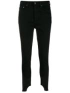 Rag & Bone Step Hem Skinny Jeans - Black