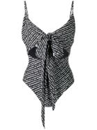 Dvf Diane Von Furstenberg Reversible Logo Swimsuit - Black