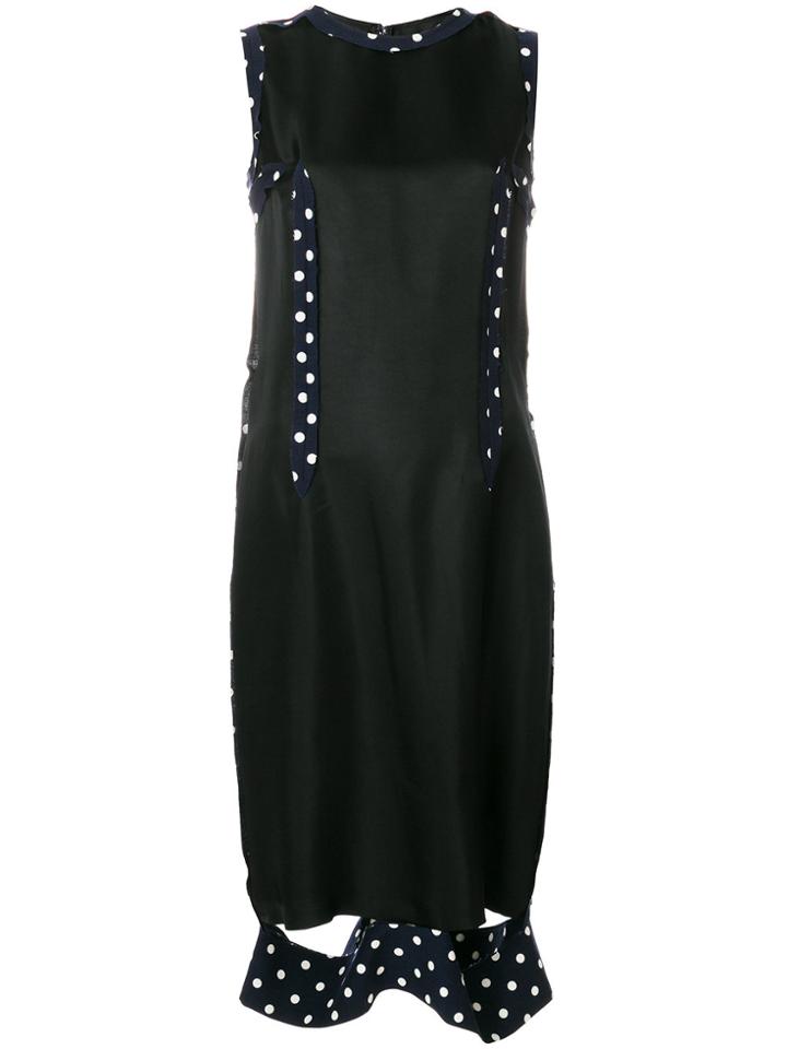 Maison Margiela Embroidered Knitted Dress - Black
