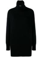 Dolce & Gabbana Oversized Rollneck Sweater, Women's, Size: 38, Black, Cashmere