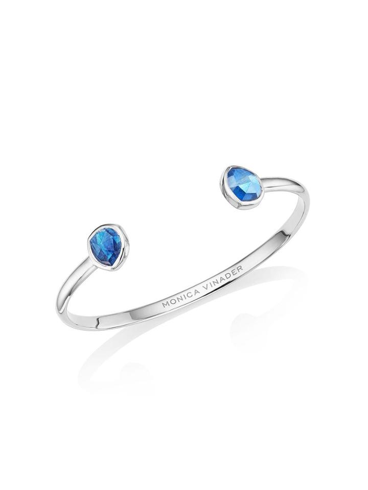 Monica Vinader Siren Thin Kyanite Cuff - Silver