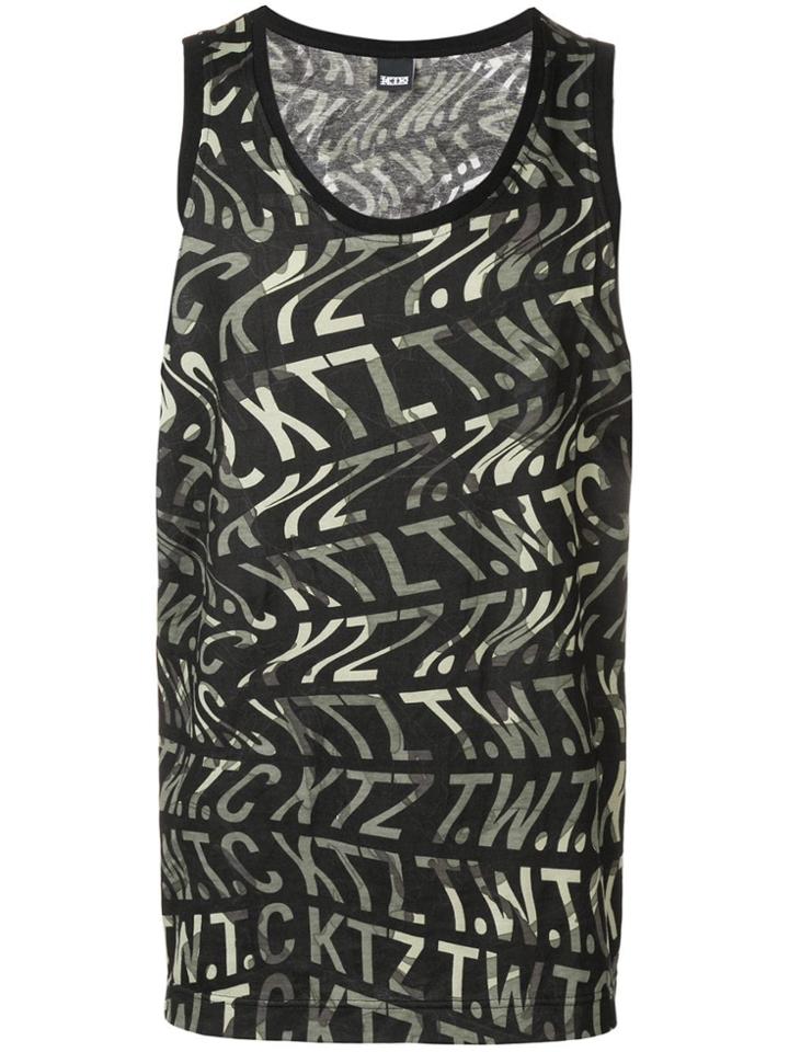 Ktz Camo Vest With Ripple - Black