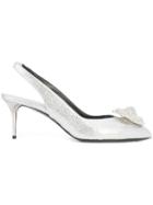 Oscar De La Renta Odette Open Back Pumps - Metallic