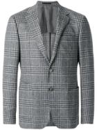 Z Zegna Plaid Suit Jacket - Grey
