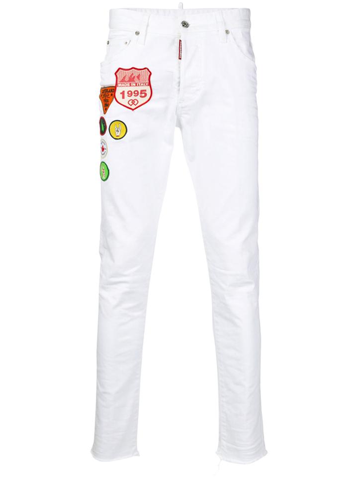 Dsquared2 Skinny Dan Jeans - White