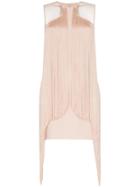 Stella Mccartney Fringe Trim Bodycon Mini Dress - Pink