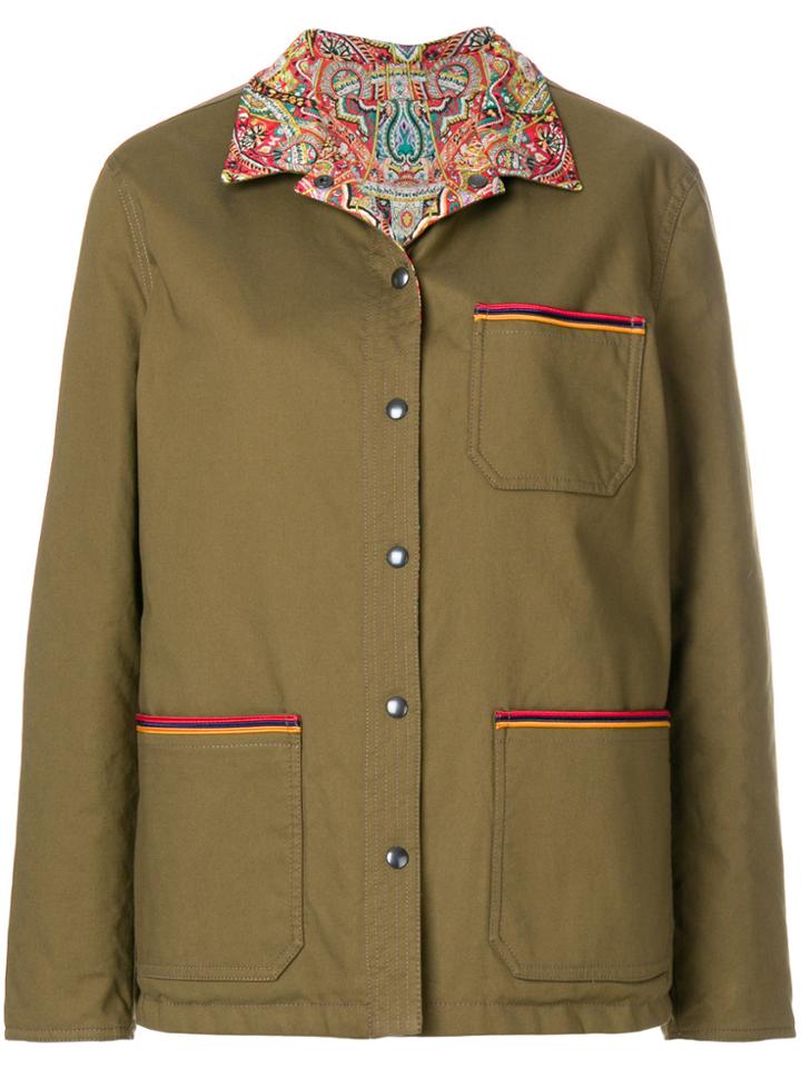 Etro Reversible Printed Jacket - Green