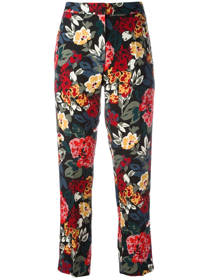 Sonia Rykiel Floral Trousers - Black