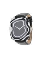 Yunik Zebra Tonneau Watch - Black