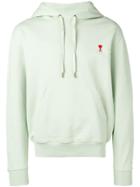 Ami Alexandre Mattiussi Hoodie Sweatshirt With Red Ami De Coeur Patch