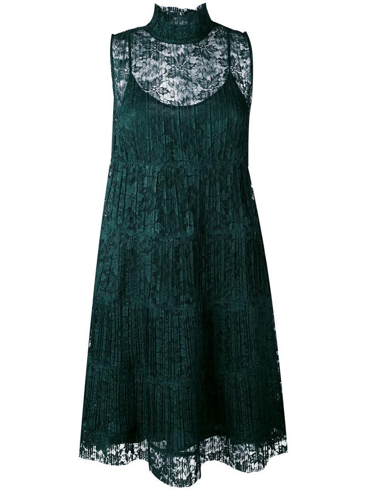 See By Chloé - Lace Dress - Women - Polyester/viscose - 42, Green, Polyester/viscose