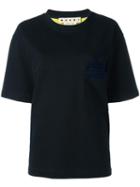 Marni Short Sleeved Sweatshirt, Men's, Size: 48, Blue, Cotton