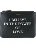 Givenchy Love Printed Clutch, Women's, Black