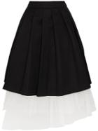Shushu/tong Layered Midi Skirt - Black