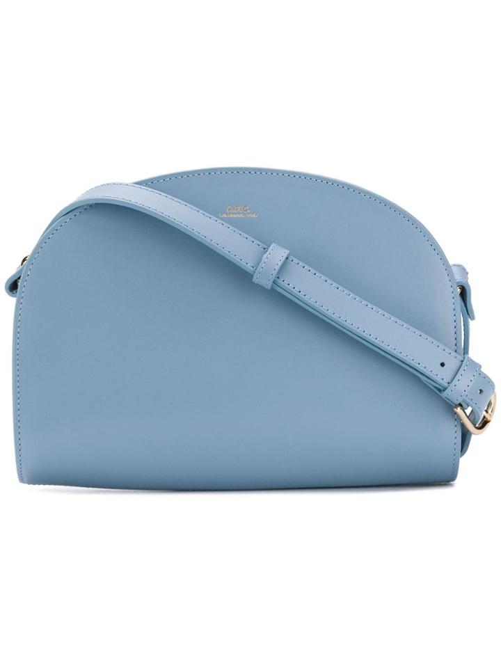 A.p.c. Half Moon Crossbody Bag - Blue