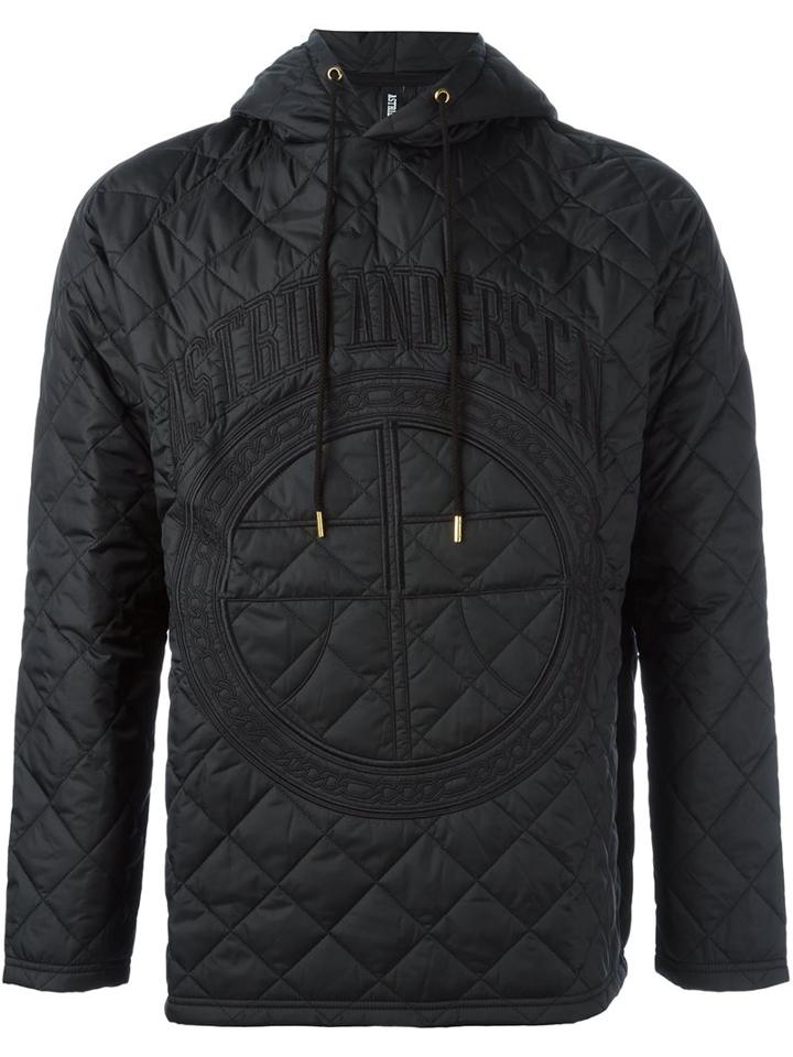 Astrid Andersen Quilted Hoodie, Men's, Size: Small, Black, Polyamide/polyester