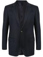 Gieves & Hawkes Fitted Suit Jacket - Blue