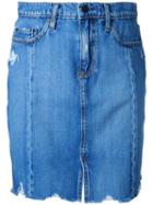 Nobody Denim - Tilda Skirt Roughed Up - Women - Cotton - 31, Blue, Cotton