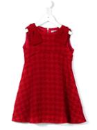 Mi Mi Sol Flared Houndstooth Dress, Toddler Girl's, Size: 2 Yrs, Red