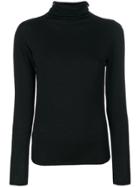 Le Tricot Perugia High Neck Sweater - Black