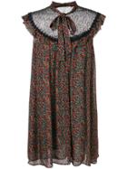 Philosophy Di Lorenzo Serafini Sleeveless Floral Dress - Black
