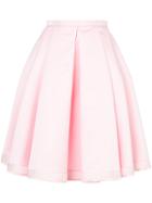Dice Kayek Pleated Full Skirt - Pink & Purple