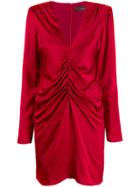 Federica Tosi Draped Mini Dress - Red