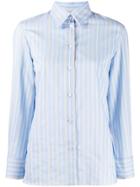 Sandro Paris Long Sleeve Striped Shirt - Blue