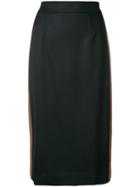 P.a.r.o.s.h. Side Stripe Skirt - Black
