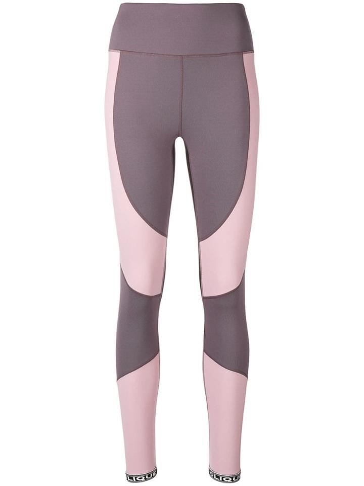 Pinko Colourblock Leggings - Pink & Purple