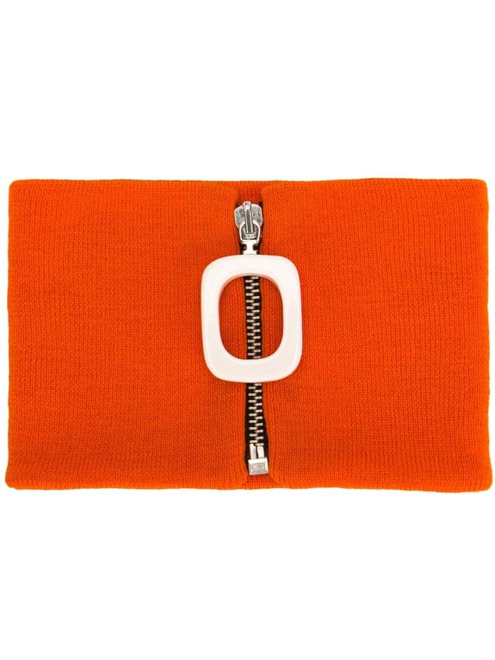 Jw Anderson Zipped Neckband - Orange